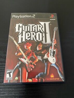Gibson Red & White Guitar Hero II PlayStation 2 Game vídeo game